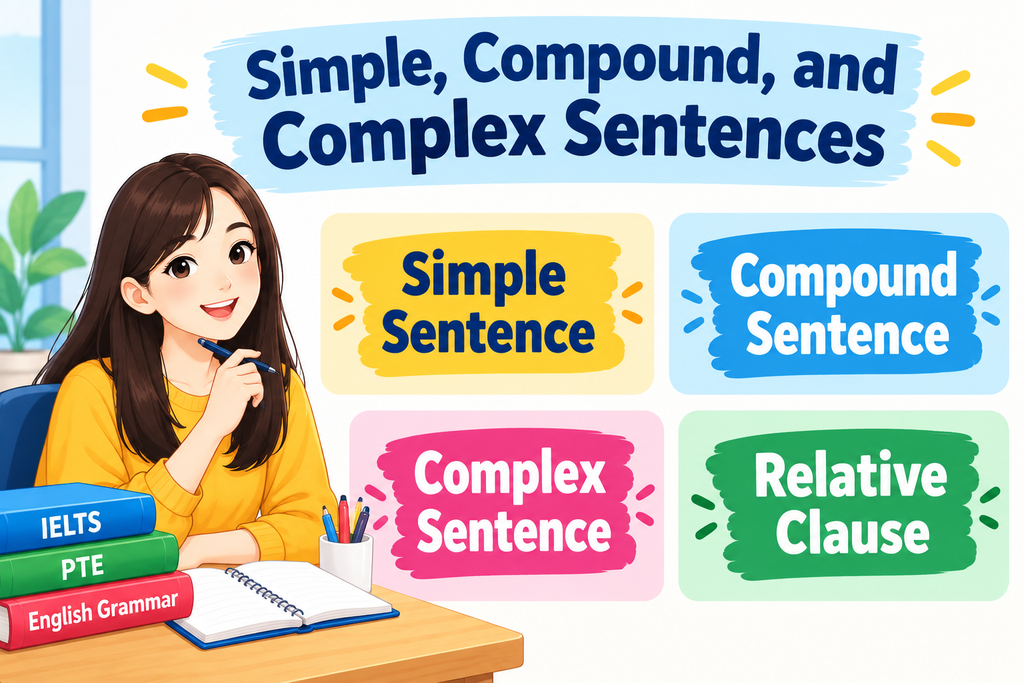 Simple compound complex sentences and relative clause